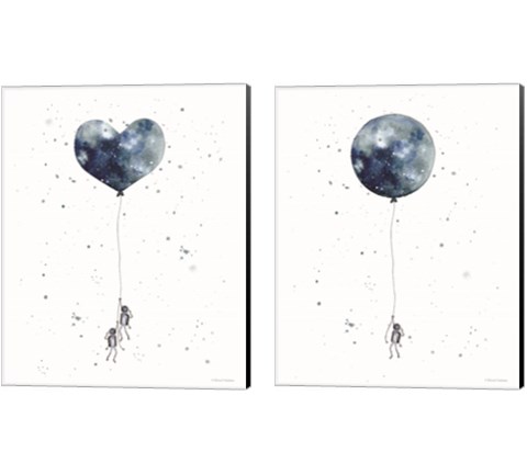 Balloon 2 Piece Canvas Print Set by Rachel Nieman