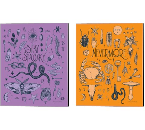 Something Wicked 2 Piece Canvas Print Set by Sara Zieve Miller