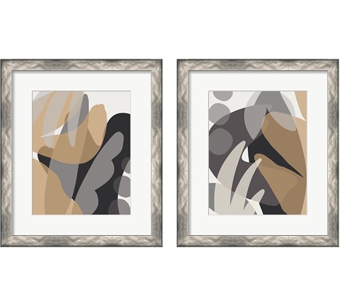 Neutral Abstract 2 Piece Framed Art Print Set by Kyra Brown