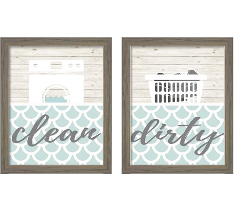 Clean & DirtySeries 2 Piece Framed Art Print Set by SD Graphics Studio