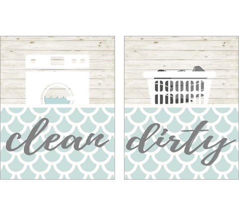 Clean & DirtySeries 2 Piece Art Print Set by SD Graphics Studio