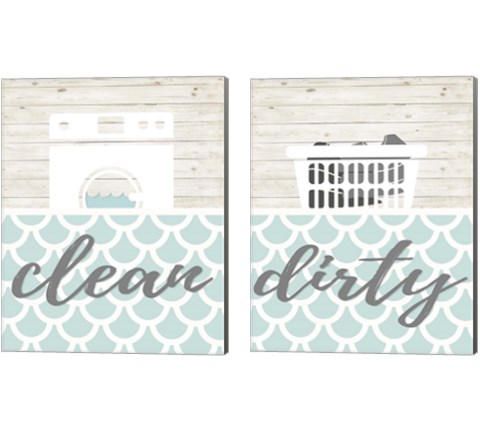 Clean & DirtySeries 2 Piece Canvas Print Set by SD Graphics Studio