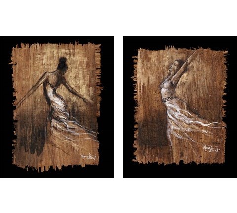 Graceful Motion 2 Piece Art Print Set by Monica Stewart