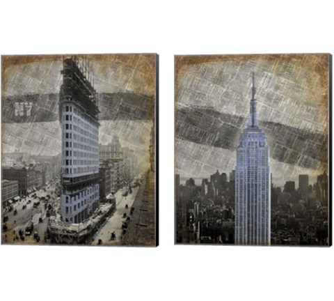 New York 2 Piece Canvas Print Set by Art Roberts