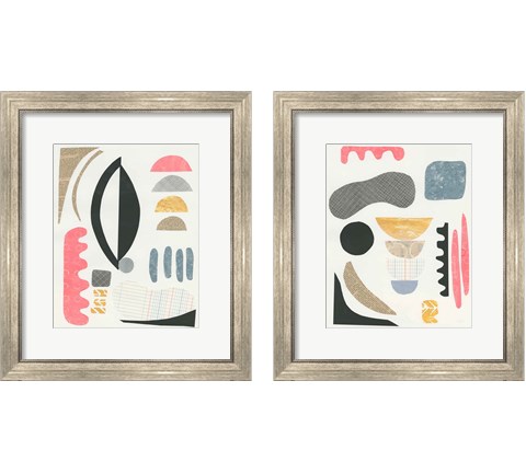 Mixed Shapes 2 Piece Framed Art Print Set by Courtney Prahl