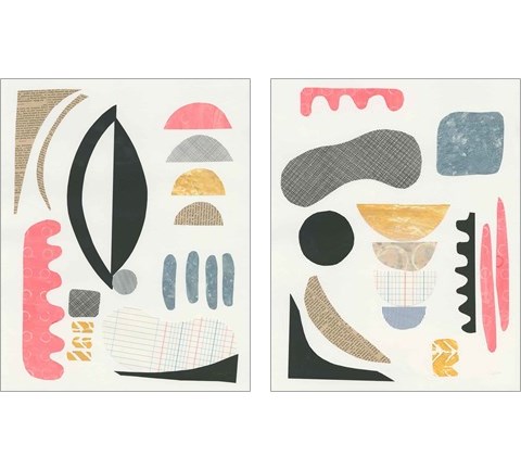 Mixed Shapes 2 Piece Art Print Set by Courtney Prahl