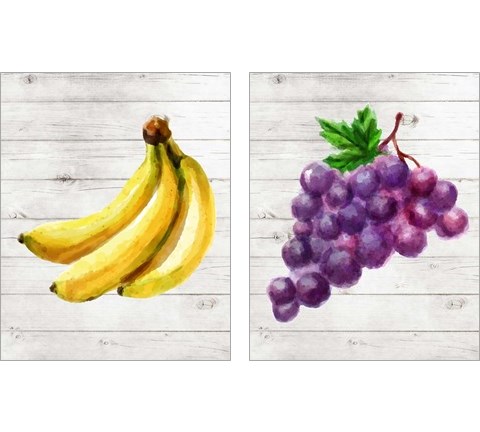 Colorful Fruit 2 Piece Art Print Set by Tamara Robinson