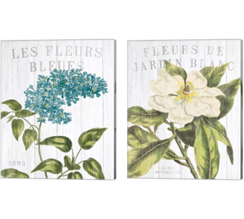 Fleuriste Paris 2 Piece Canvas Print Set by Wild Apple Portfolio
