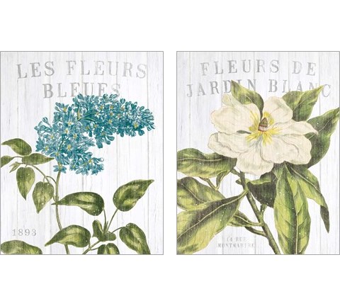 Fleuriste Paris 2 Piece Art Print Set by Wild Apple Portfolio