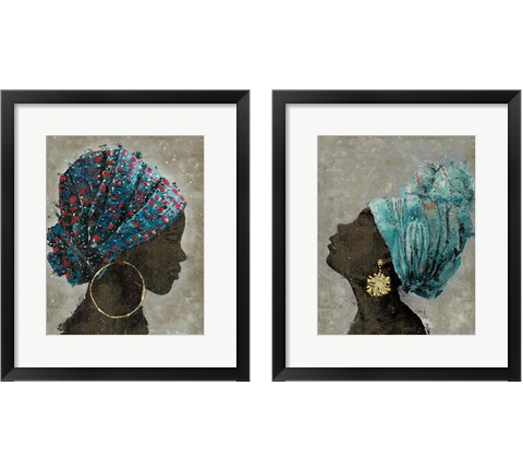 Profile of a Woman 2 Piece Framed Art Print Set by Marie-Elaine Cusson