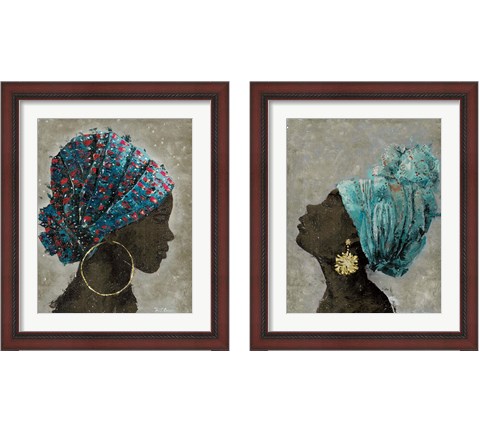Profile of a Woman 2 Piece Framed Art Print Set by Marie-Elaine Cusson