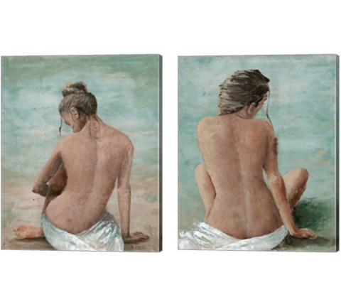 Study of a Woman 2 Piece Canvas Print Set by Marie-Elaine Cusson