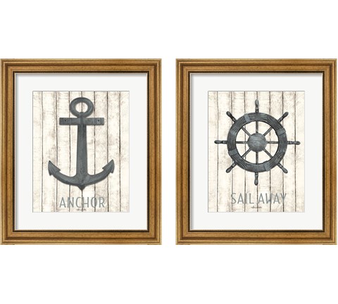 Nautical 2 Piece Framed Art Print Set by Lori Deiter