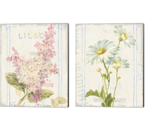 Floursack Florals 2 Piece Canvas Print Set by Danhui Nai