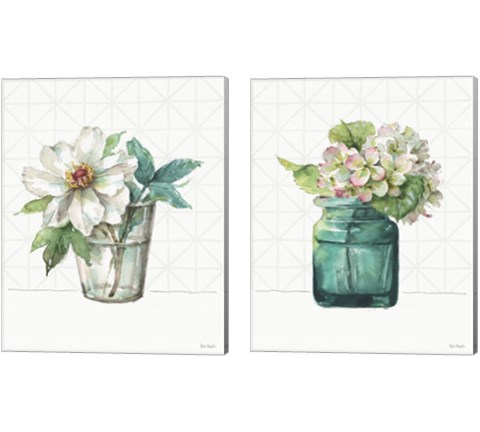 Mixed Greens 2 Piece Canvas Print Set by Lisa Audit