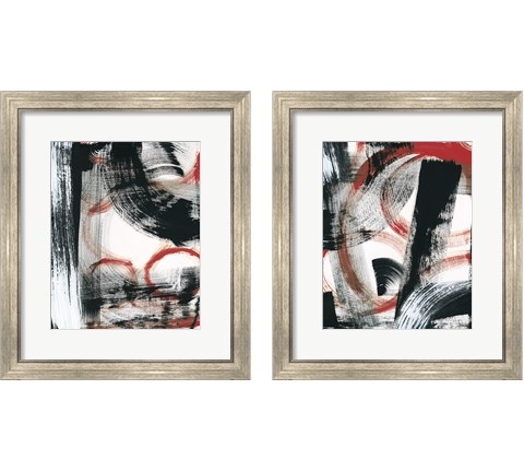 LPs in 33 Red 2 Piece Framed Art Print Set by Sue Schlabach