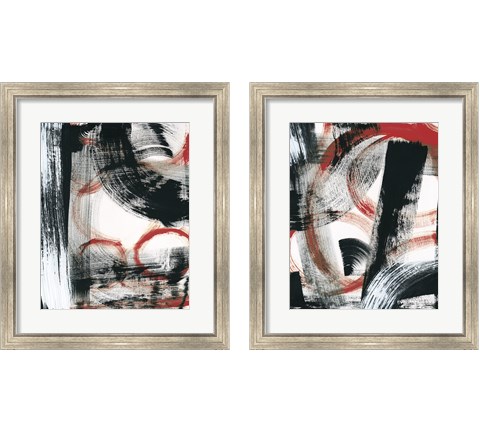 LPs in 33 Red 2 Piece Framed Art Print Set by Sue Schlabach