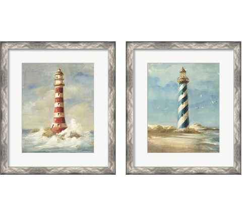 Lighthouse 2 Piece Framed Art Print Set by Danhui Nai
