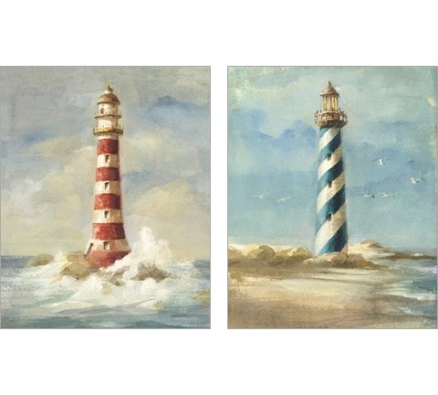 Lighthouse 2 Piece Art Print Set by Danhui Nai