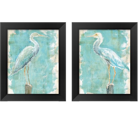 Coastal Egret 2 Piece Framed Art Print Set by Sue Schlabach