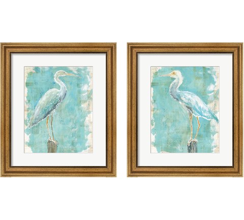Coastal Egret 2 Piece Framed Art Print Set by Sue Schlabach