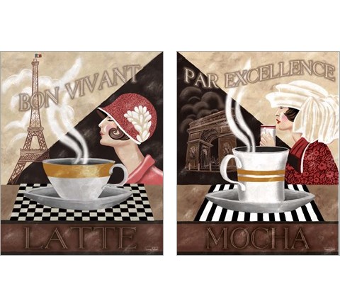 Coffee 2 Piece Art Print Set by Tom Wood