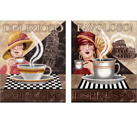 Coffee 2 Piece Art Print Set by Tom Wood