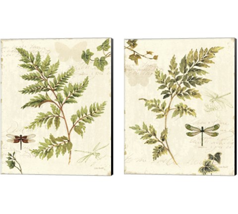 Ivies and Ferns 2 Piece Canvas Print Set by Lisa Audit