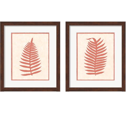 Silhouette in Coral 2 Piece Framed Art Print Set by Susan Davies