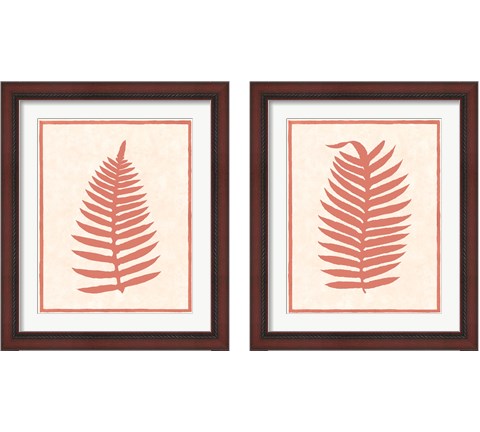 Silhouette in Coral 2 Piece Framed Art Print Set by Susan Davies