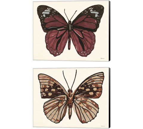 Papillon 2 Piece Canvas Print Set by Stellar Design Studio