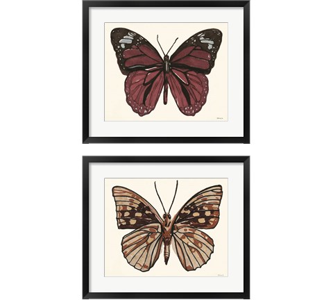 Papillon 2 Piece Framed Art Print Set by Stellar Design Studio