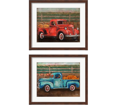 Truck Harves 2 Piece Framed Art Print Set by Elizabeth Medley