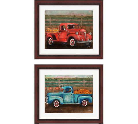 Truck Harves 2 Piece Framed Art Print Set by Elizabeth Medley