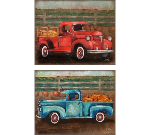 Truck Harves 2 Piece Art Print Set by Elizabeth Medley