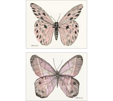 Butterfly 2 Piece Art Print Set by Stellar Design Studio