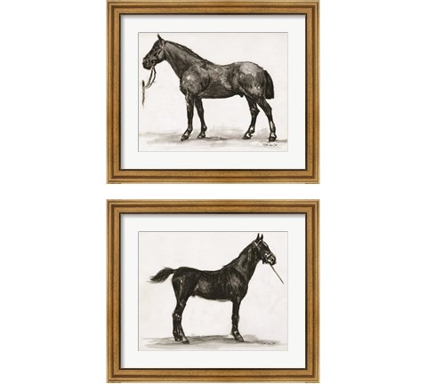 Horse Study 2 Piece Framed Art Print Set by Stellar Design Studio