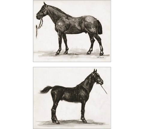 Horse Study 2 Piece Art Print Set by Stellar Design Studio