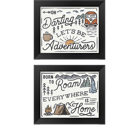 Adventurous 2 Piece Framed Art Print Set by Laura Marshall