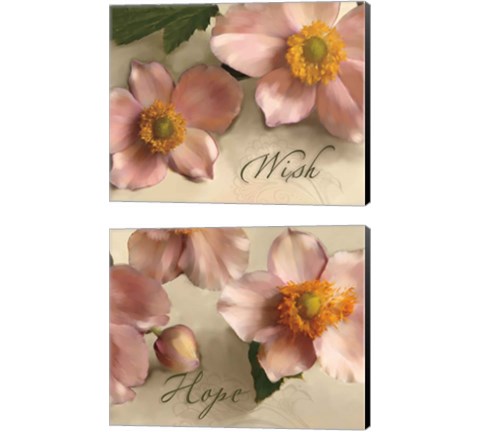 Wish & Hope 2 Piece Canvas Print Set by Jan Tanner