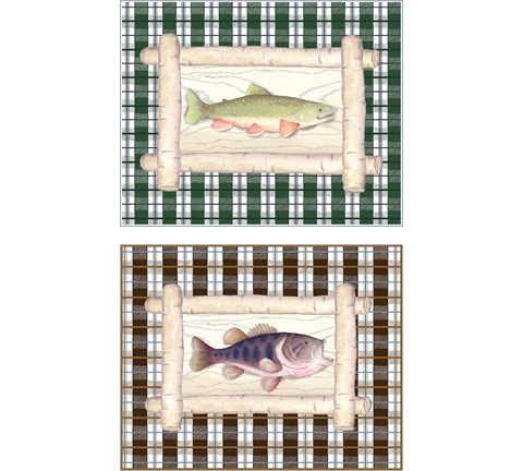 Framed Lake Fish 2 Piece Art Print Set by Andi Metz