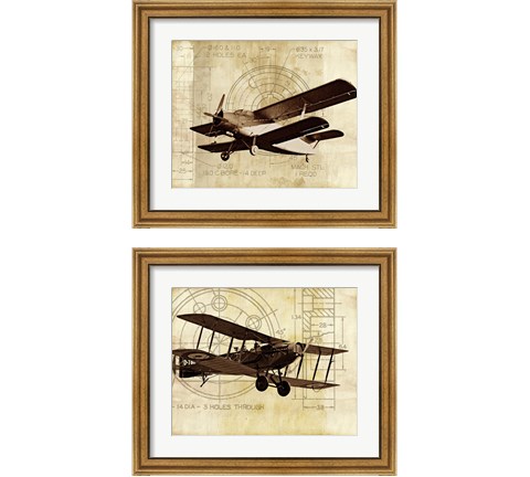 Flight Plans 2 Piece Framed Art Print Set by Michael Marcon