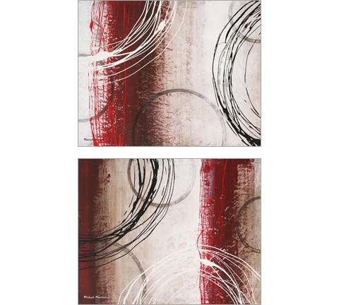 Tricolored Gestures 2 Piece Art Print Set by Michael Marcon