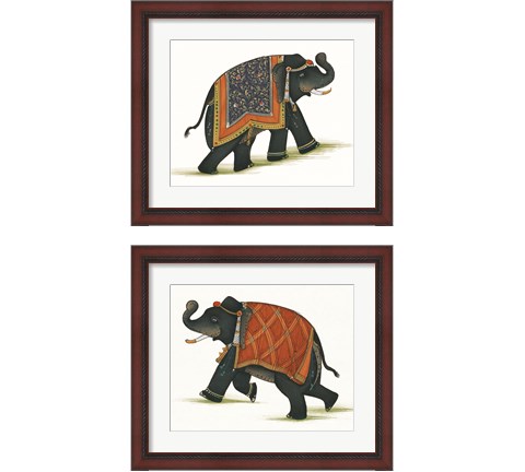 India Elephant 2 Piece Framed Art Print Set by Wild Apple Portfolio