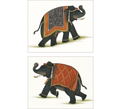 India Elephant 2 Piece Art Print Set by Wild Apple Portfolio