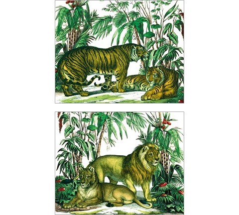Jungle Flair 2 Piece Art Print Set by Wild Apple Portfolio