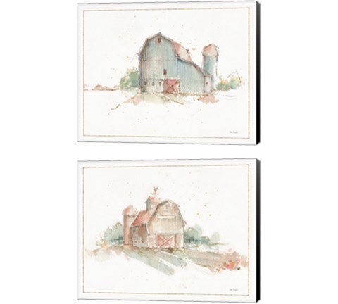 Farm Friends  2 Piece Canvas Print Set by Lisa Audit
