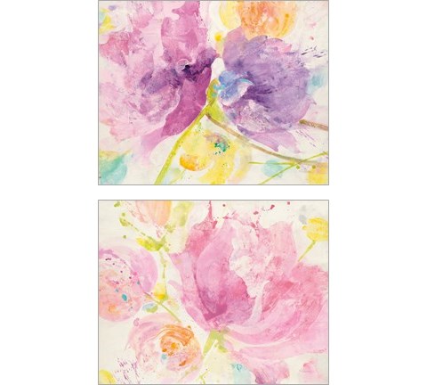 Spring Abstracts Florals 2 Piece Art Print Set by Albena Hristova