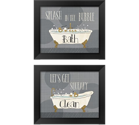 Squeaky Clean 2 Piece Framed Art Print Set by Veronique Charron