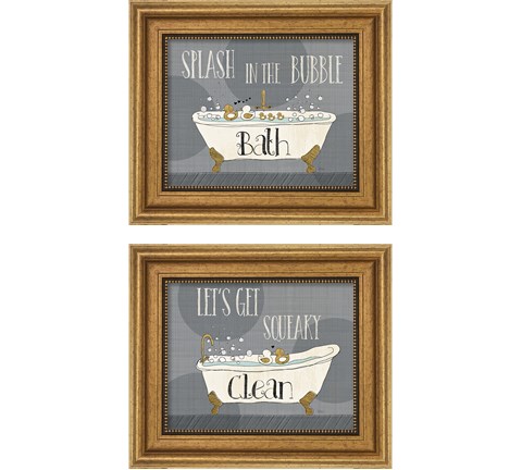 Squeaky Clean 2 Piece Framed Art Print Set by Veronique Charron